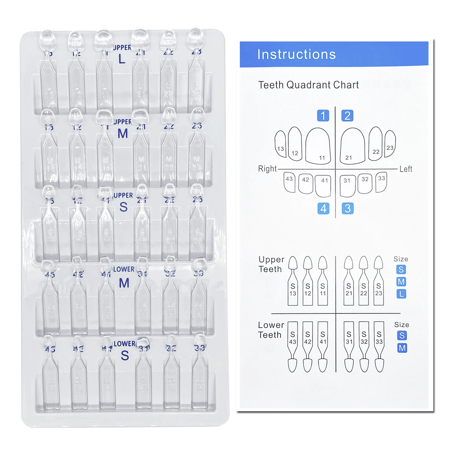32pcs/Set Dental Veneer Mould  - đánh giá và giá Teeth Whitening Kit
