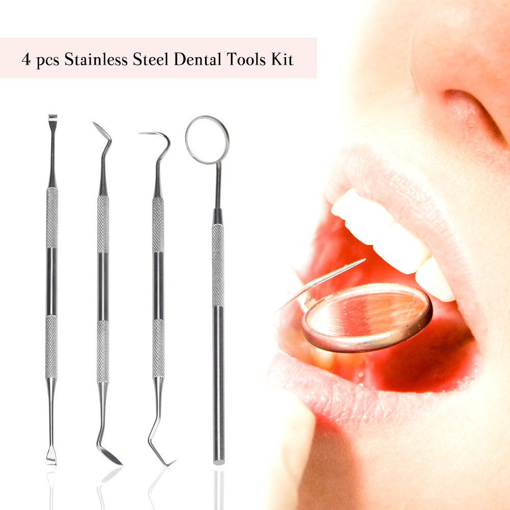 4Pcs Set Tartar Scraper Scaler - đánh giá và giá Teeth Whitening Mouthwash
