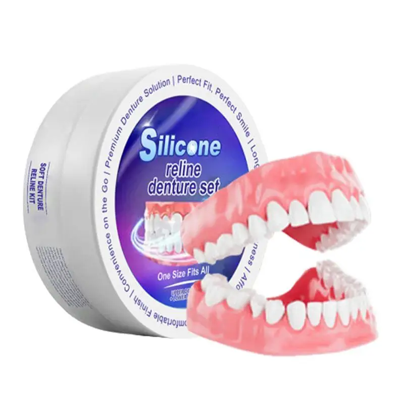 Silicone Denture Set Fit Tempo - đánh giá và giá Teeth Whitening Kit