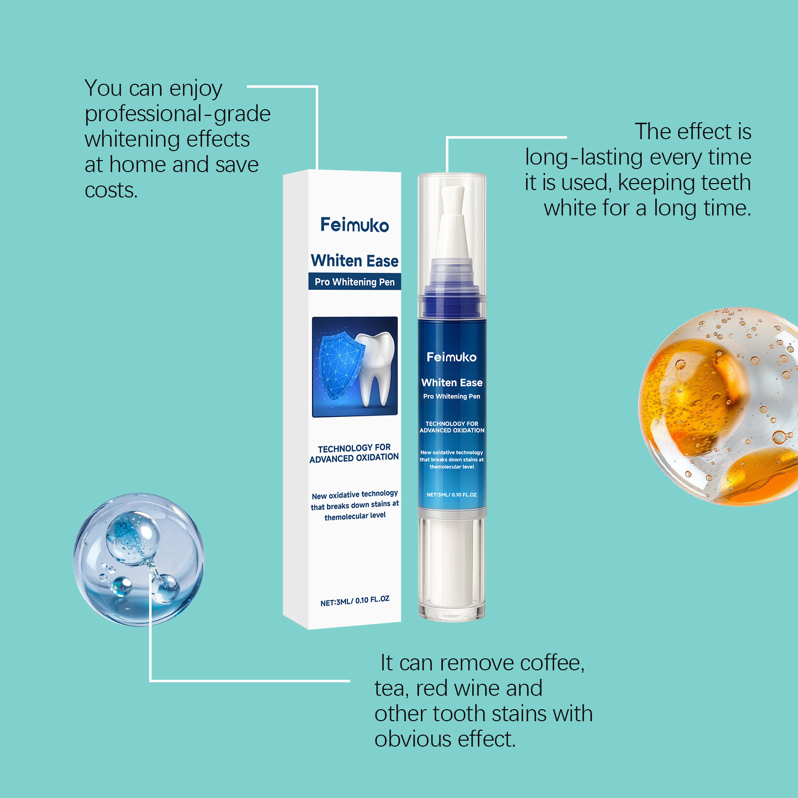 Feimuko 3mL Pro Whitening Pen  - đánh giá và giá Teeth Whitening Pens