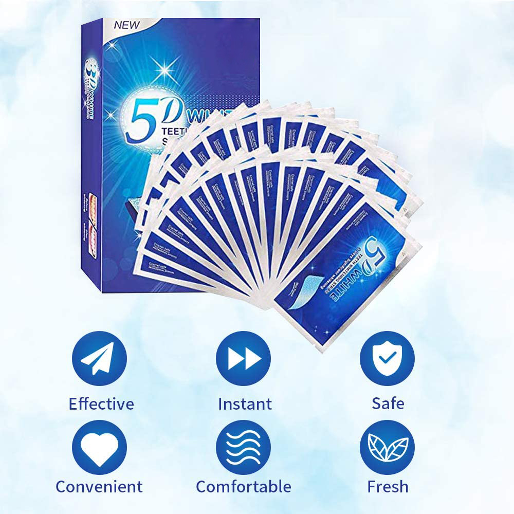 5D White Teeth Whitening Strip - đánh giá và giá Teeth Whitening Near Me
