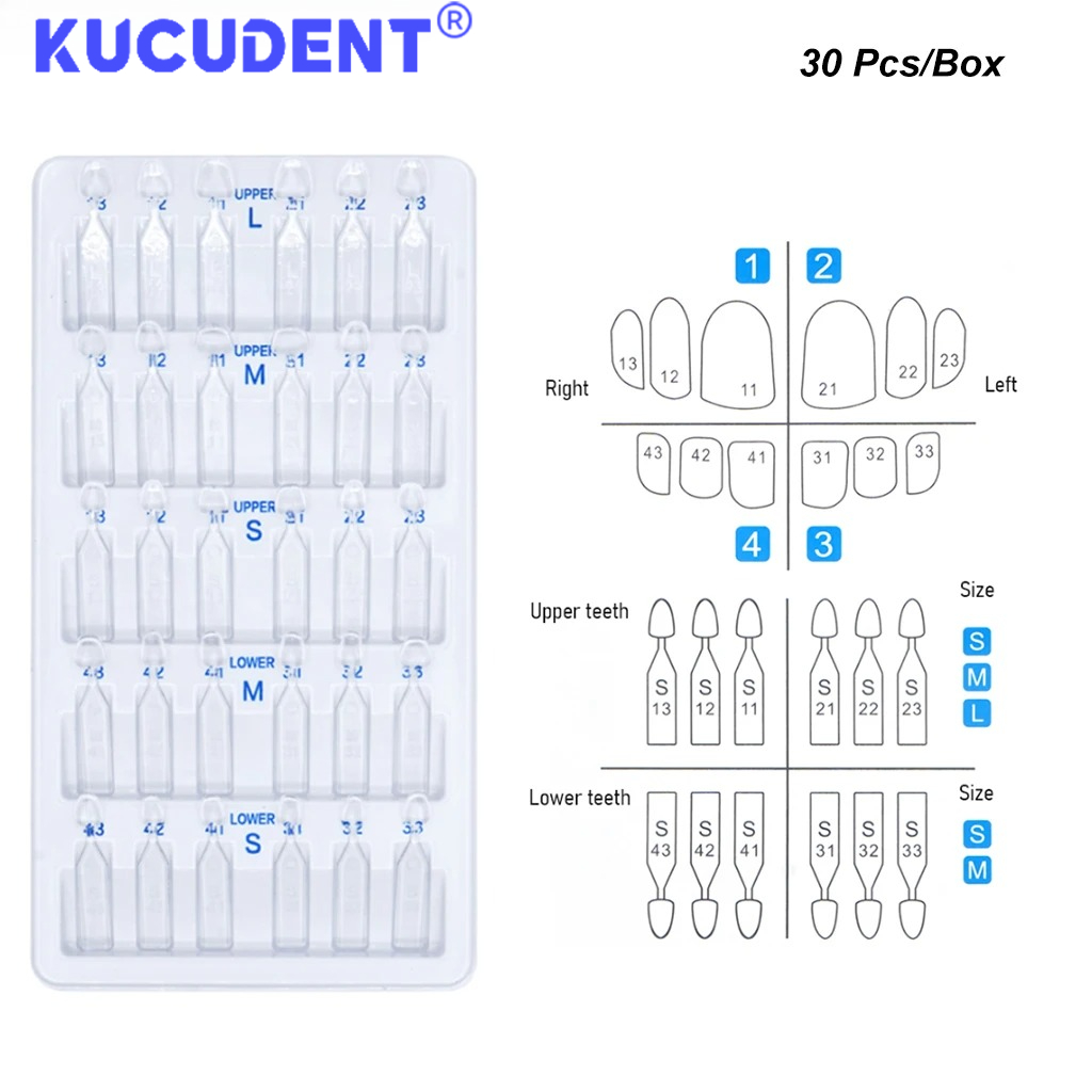 30pcs/Set Dental Veneer Mould  - đánh giá và giá Teeth Whitening Moulds
